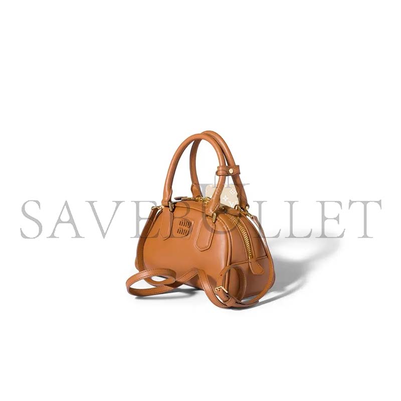 MIU MIU ARCADIE LEATHER BAG 5BB191 (22*13*10.5cm)